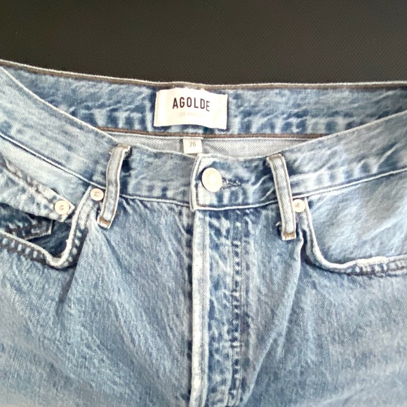 Agolde Riley High Rise Crop Jean - 26 - Picture 8 of 9